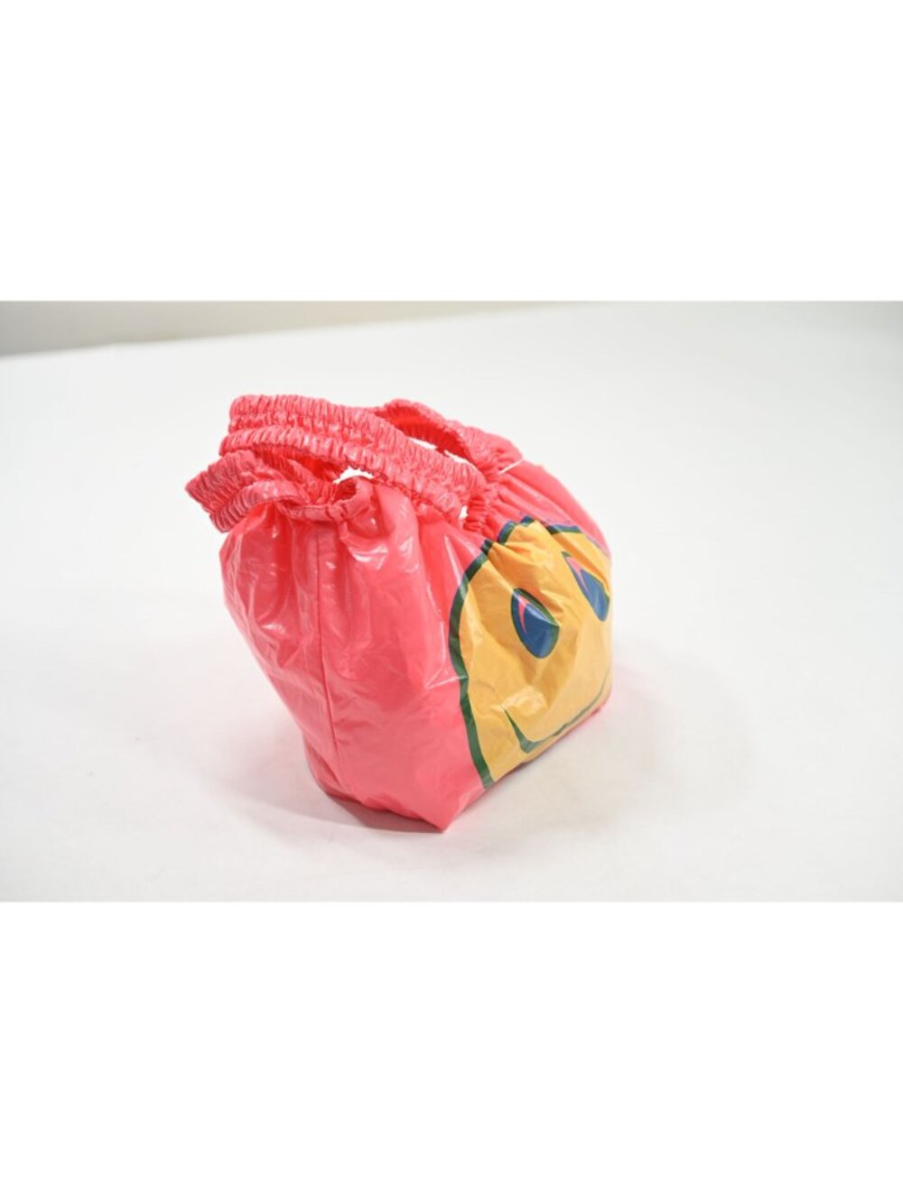 Telfar Small Telfar Smiley Face Plastic Bag in Pink Haze - Picture 2 of 8